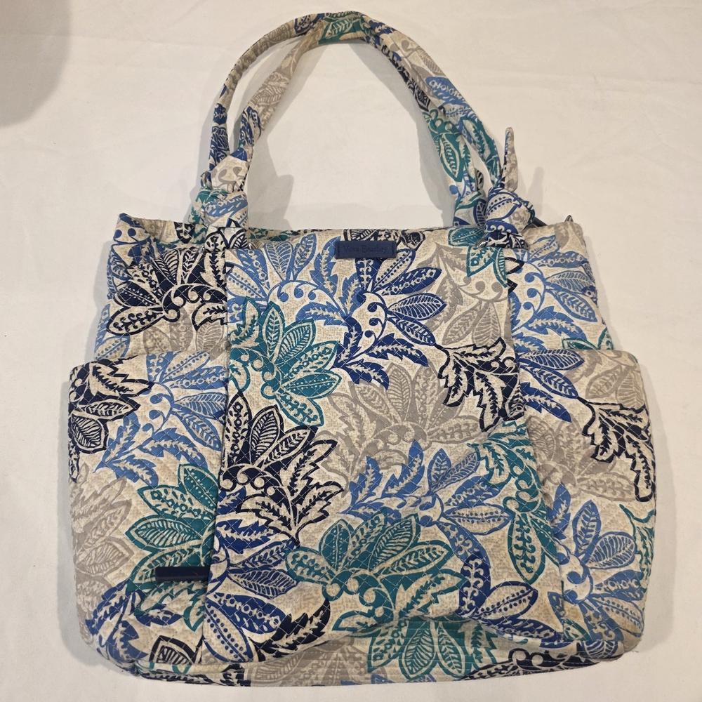 VERA BRADLEY Hadley East West Tote Purse Coastal Beach Vacation